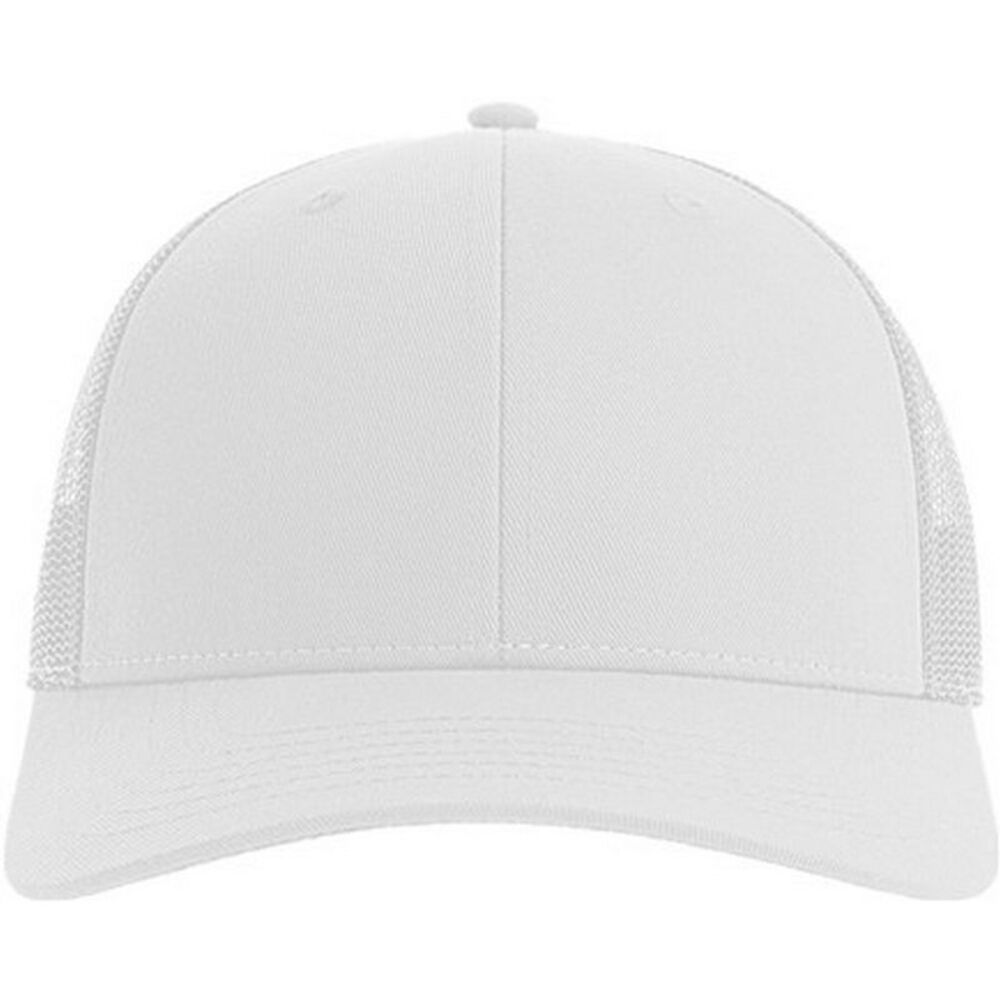 Atlantis Unisex Adult Bryce 5 Panel Trucker Cap / White